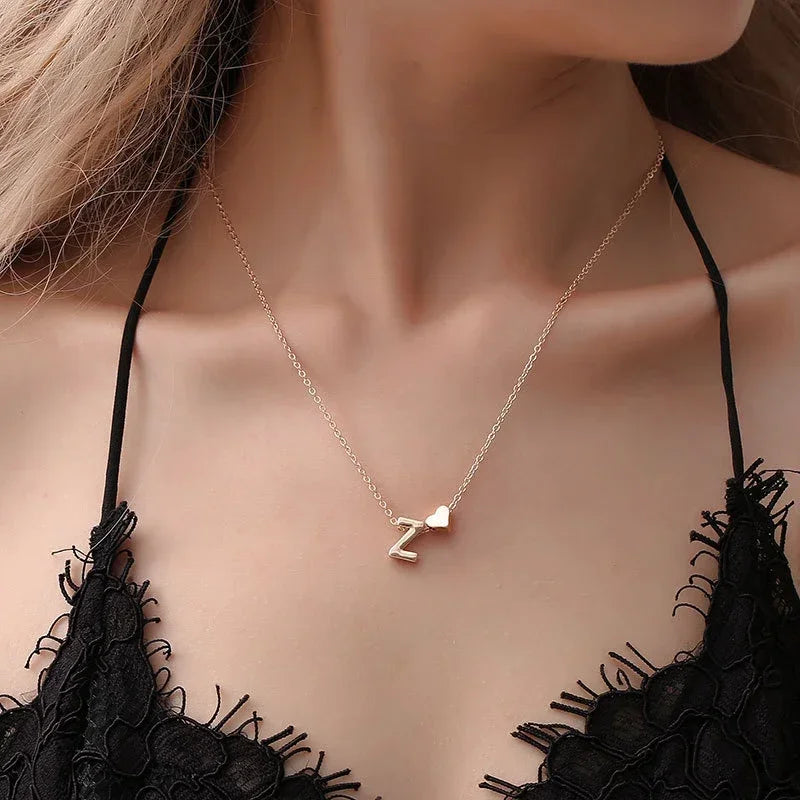 Signature Initial Heart Necklace