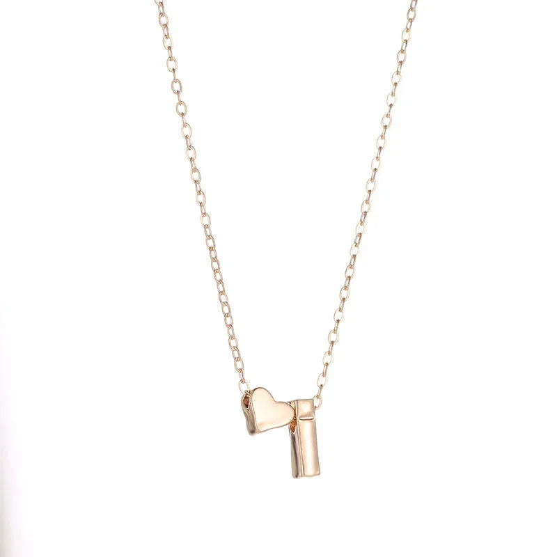 Signature Initial Heart Necklace