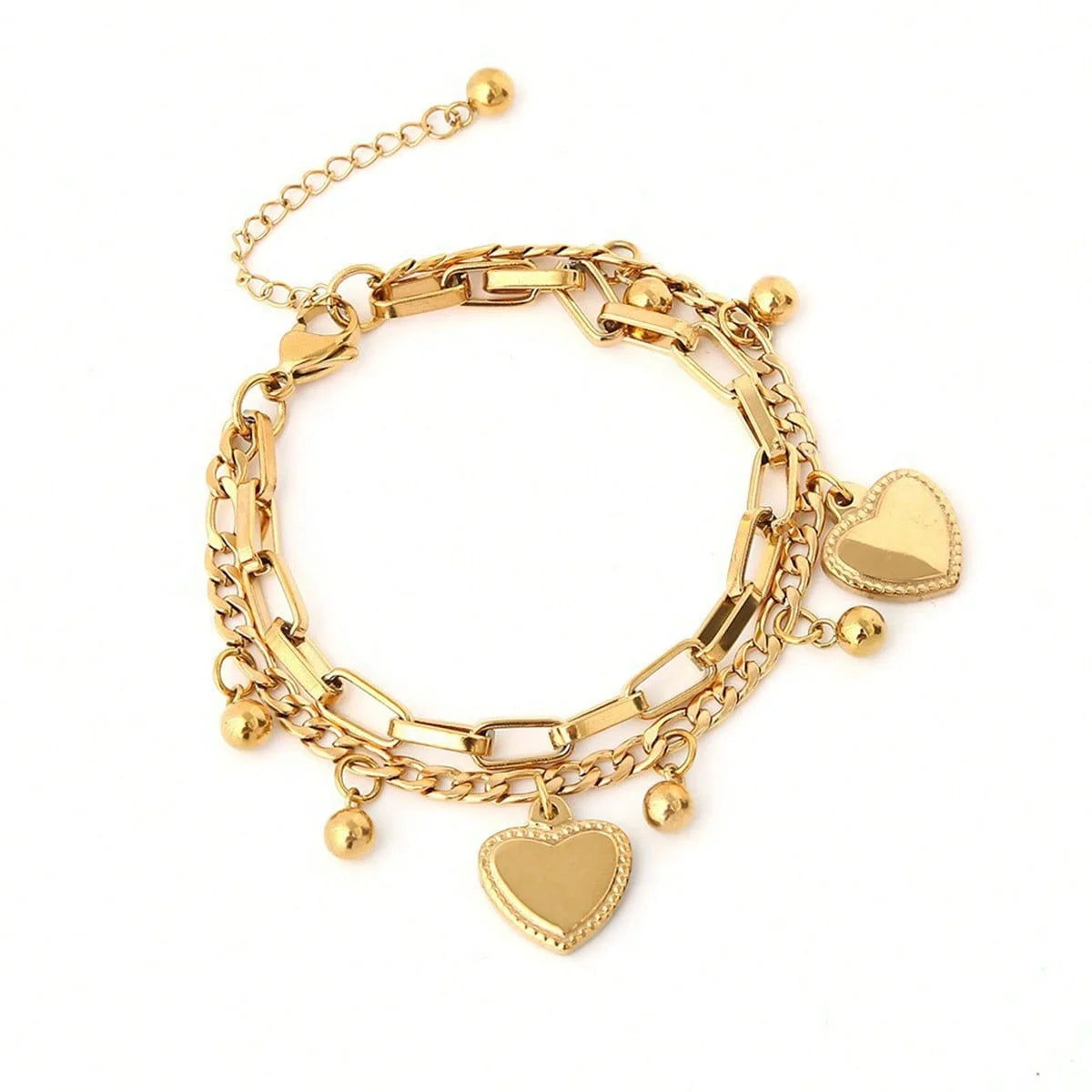 Golden Amour Charm Bracelet