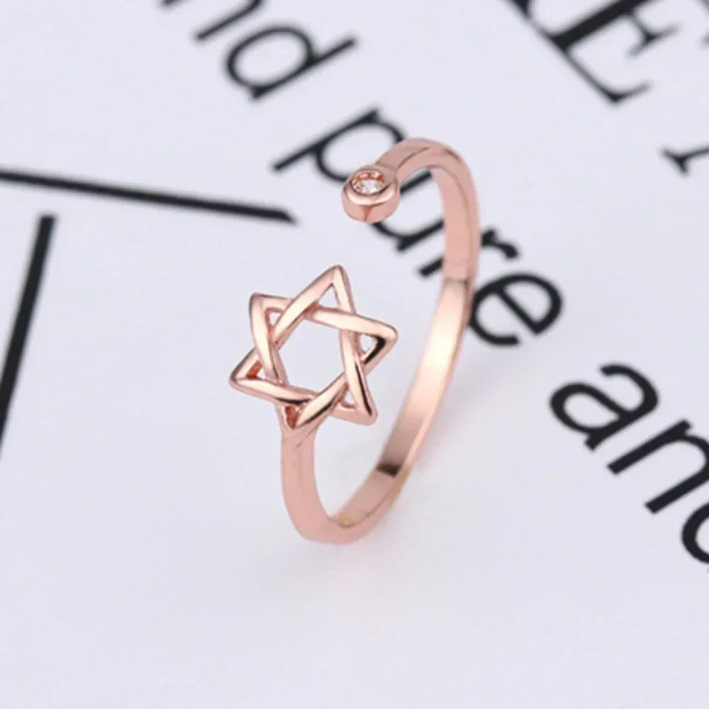 Celestial Star Open Cuff Ring
