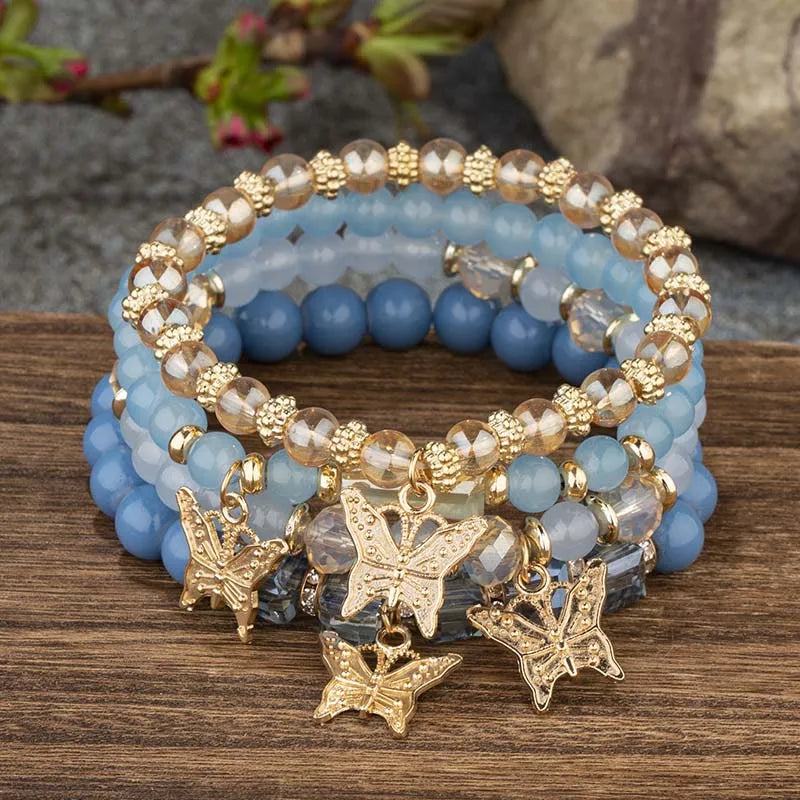 Aurora Butterfly Luxe Bracelet Set