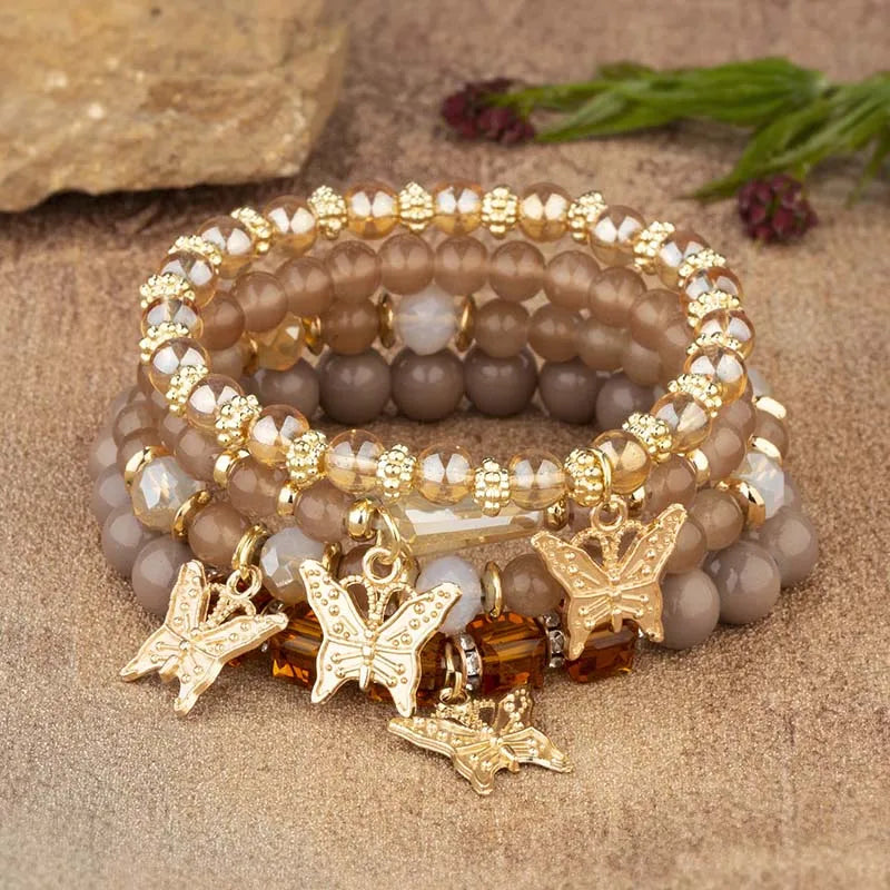 Aurora Butterfly Luxe Bracelet Set