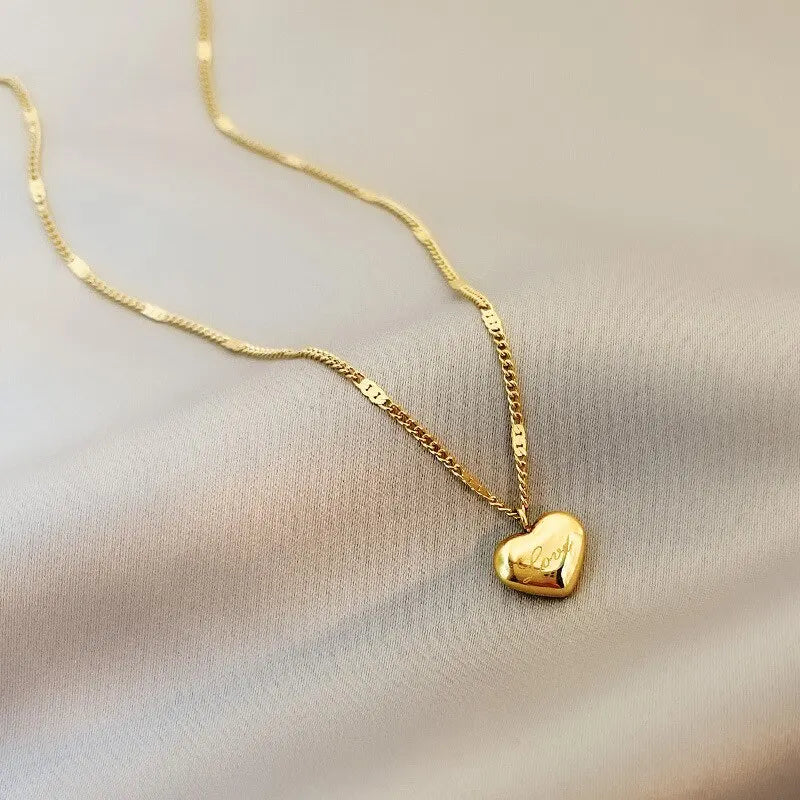 Forever Love Heart Pendant Necklace