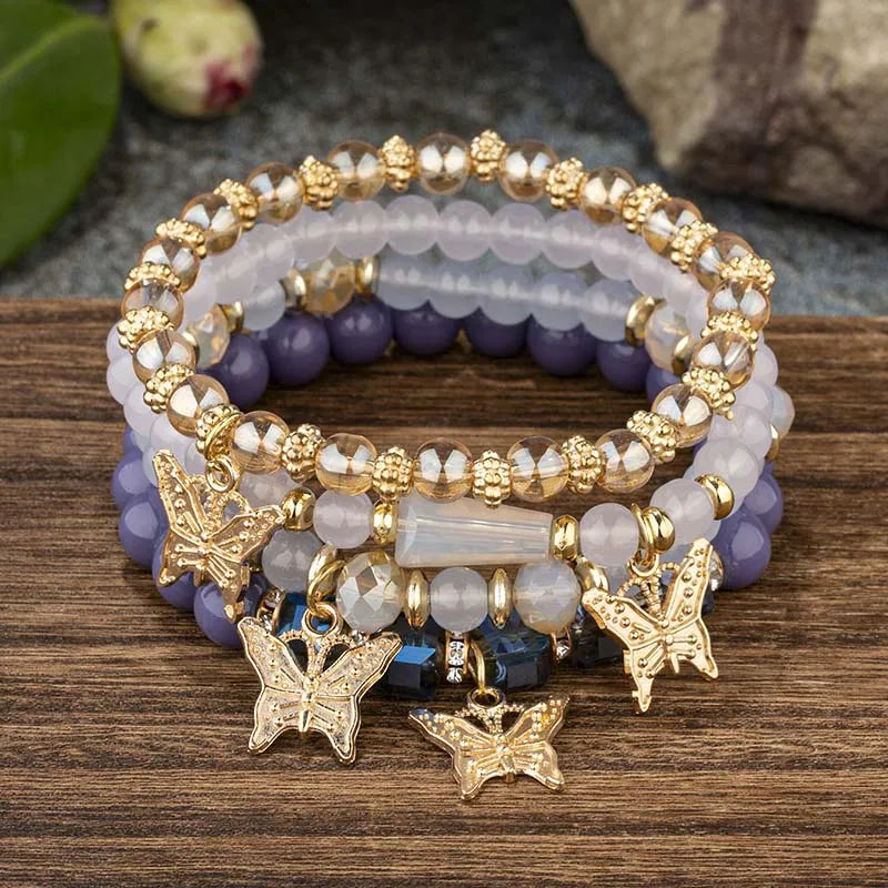 Aurora Butterfly Luxe Bracelet Set