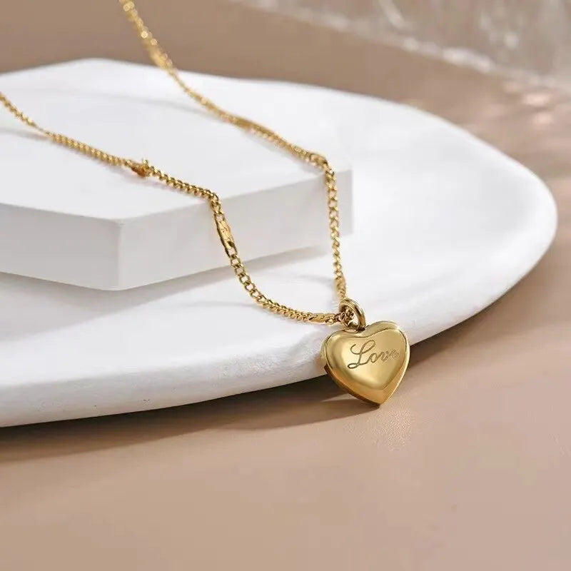 Forever Love Heart Pendant Necklace