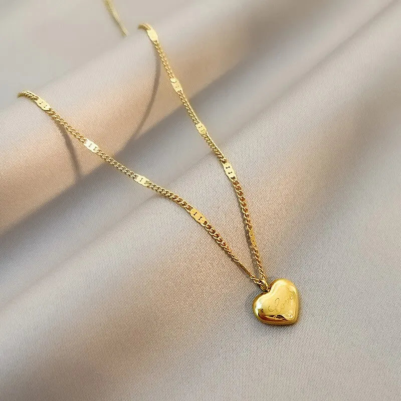 Forever Love Heart Pendant Necklace