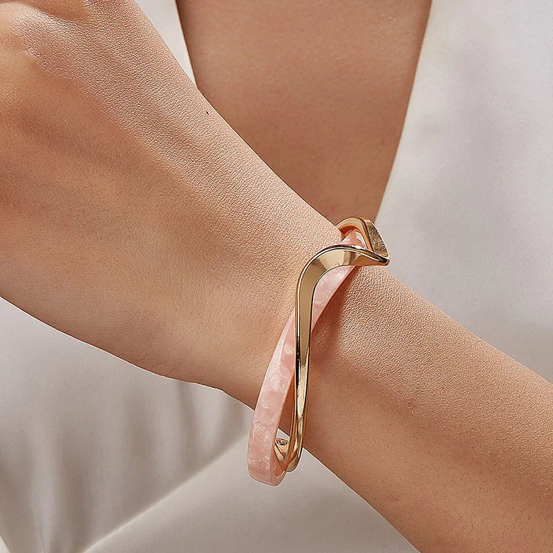 Blush Luxe Twist Bracelet