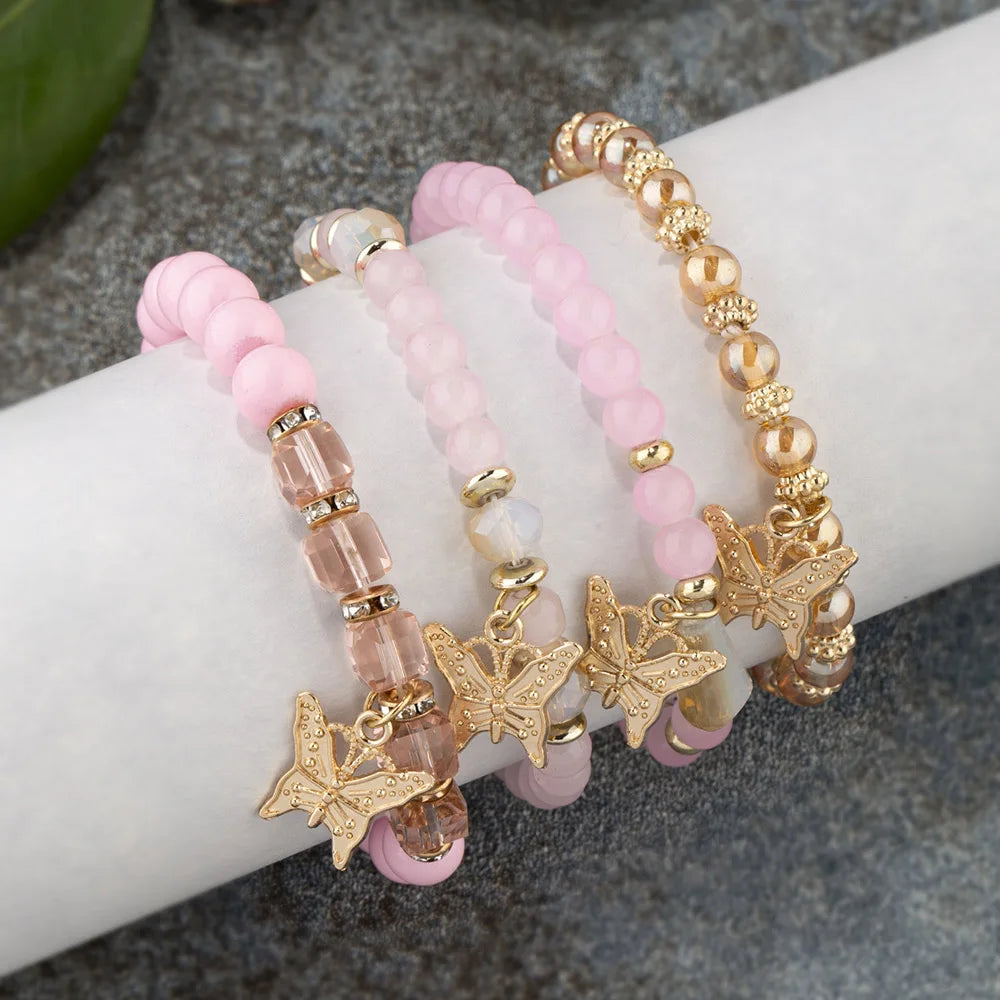 Aurora Butterfly Luxe Bracelet Set