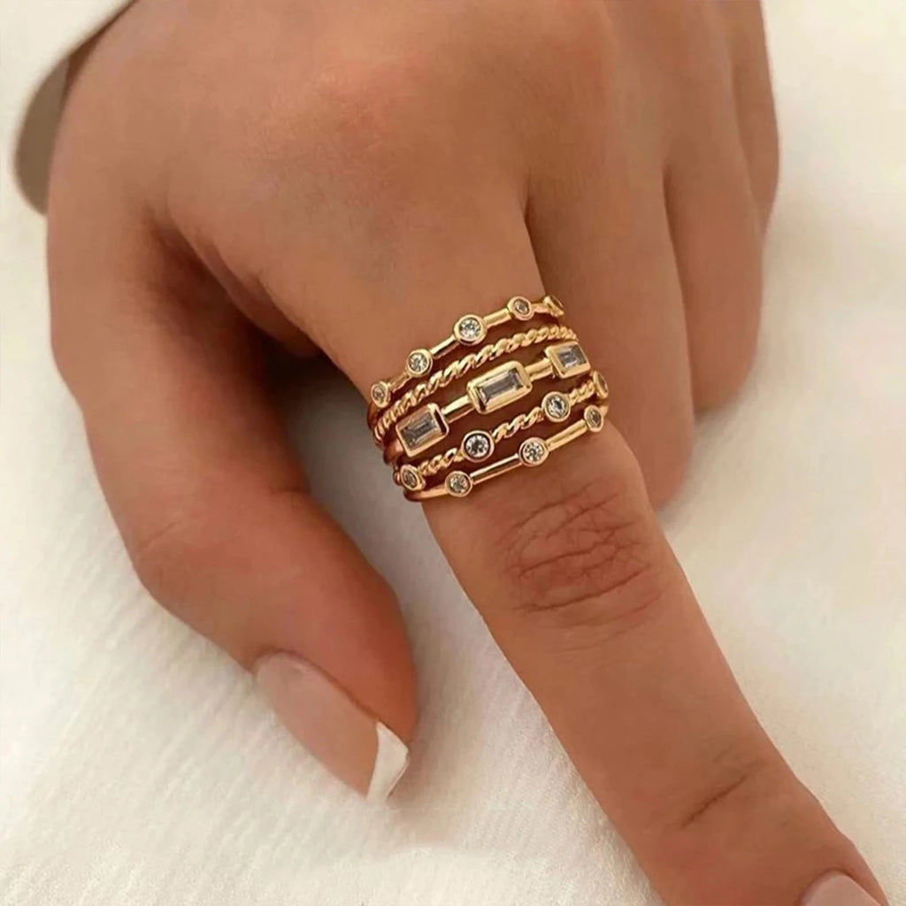 Imperial Luxe Layered Cuff Ring