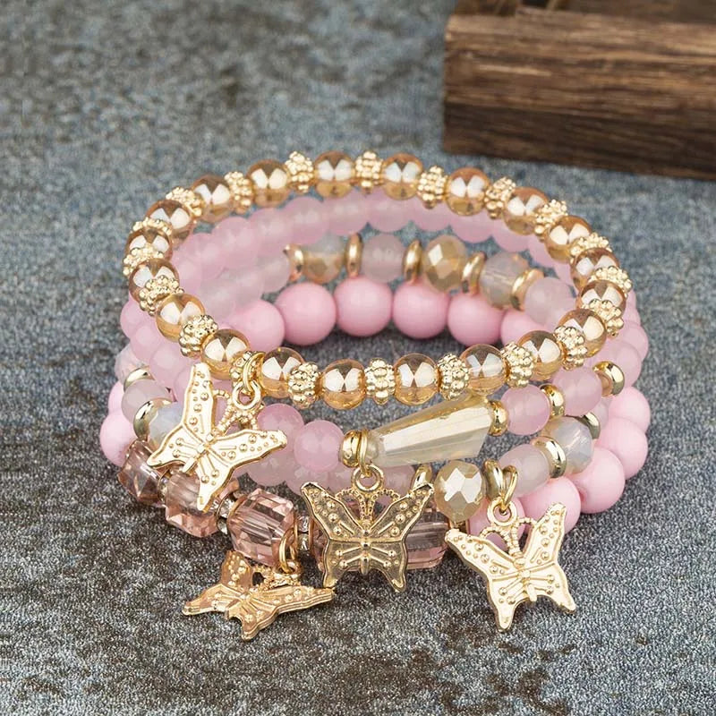 Aurora Butterfly Luxe Bracelet Set