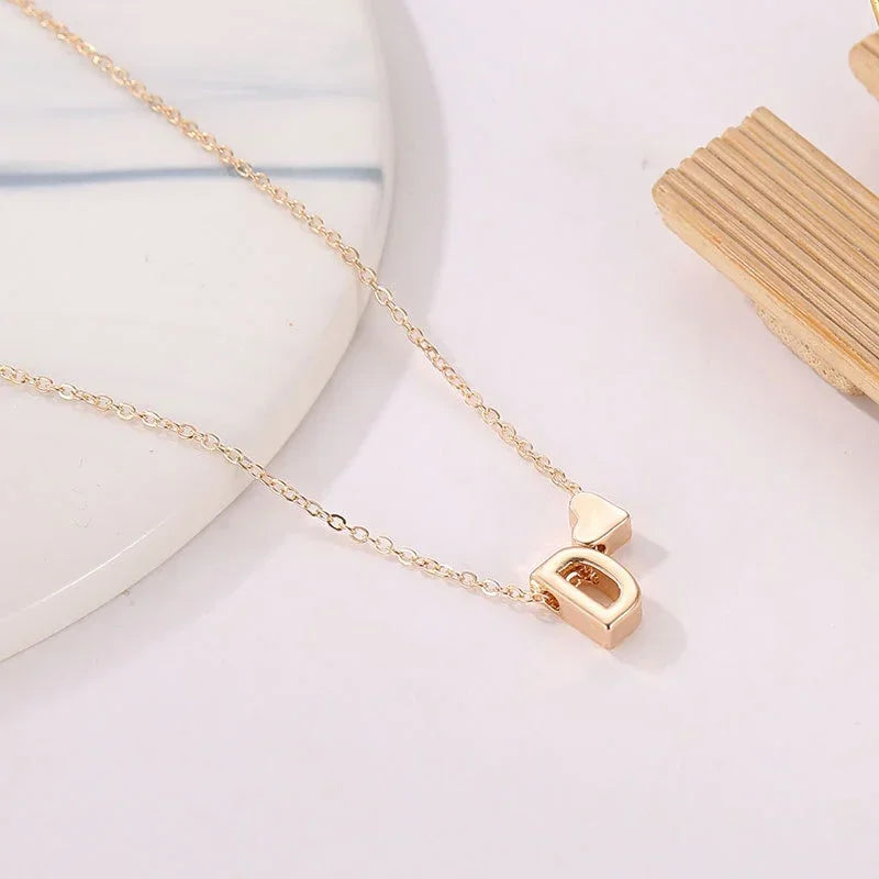Signature Initial Heart Necklace