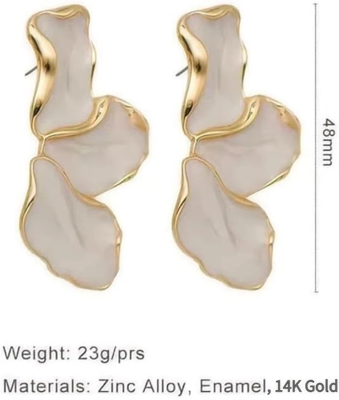 Ethereal Petal Drop Earrings